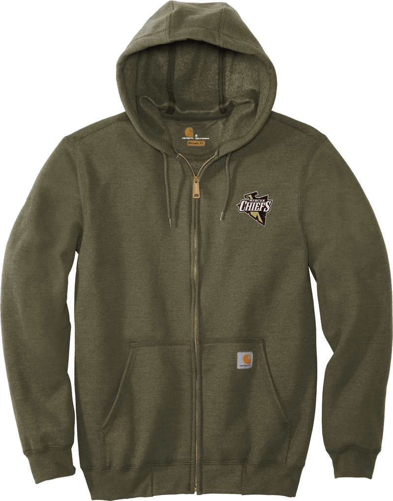 Mercer Chiefs Carhartt Midweight Hooded Zip-Front Sweatshirt