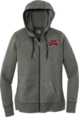 Mercer Arrows New Era Ladies French Terry Full-Zip Hoodie