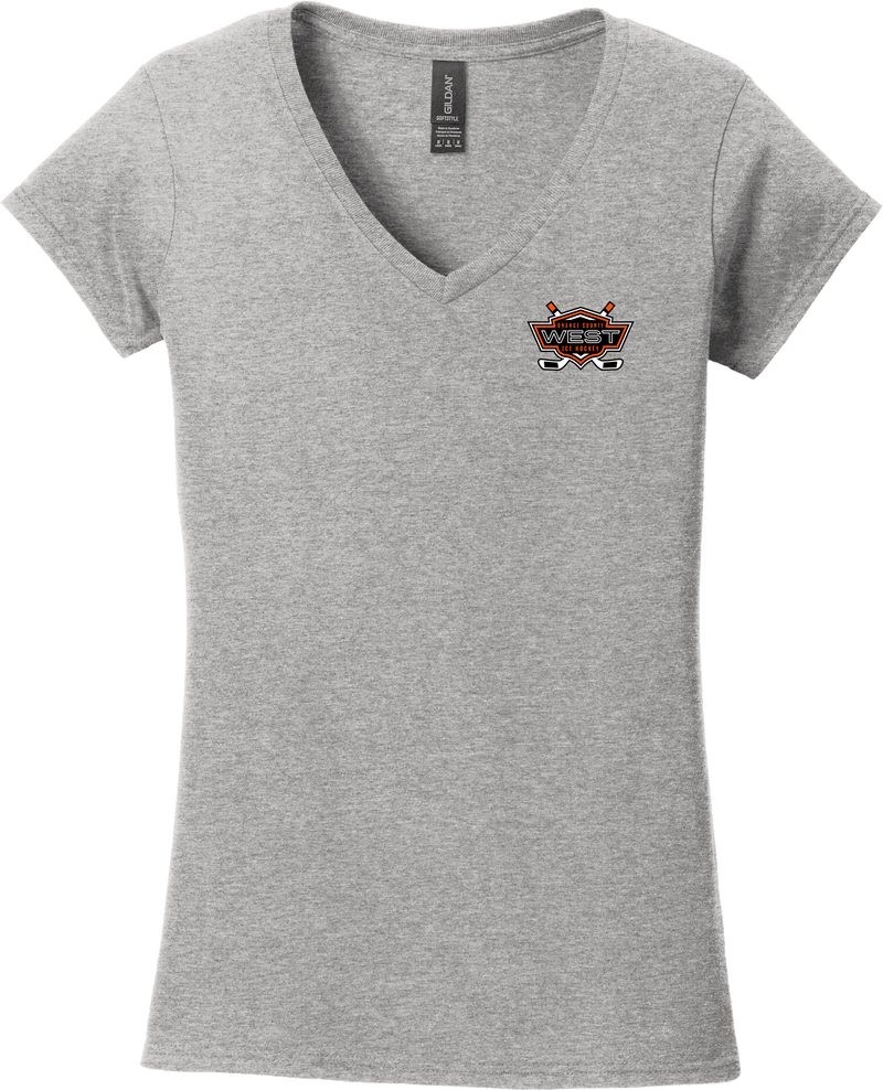 Orange County West Softstyle Ladies Fit V-Neck T-Shirt