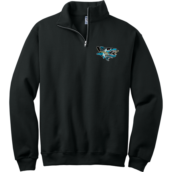 Boca Barracudas NuBlend 1/4-Zip Cadet Collar Sweatshirt