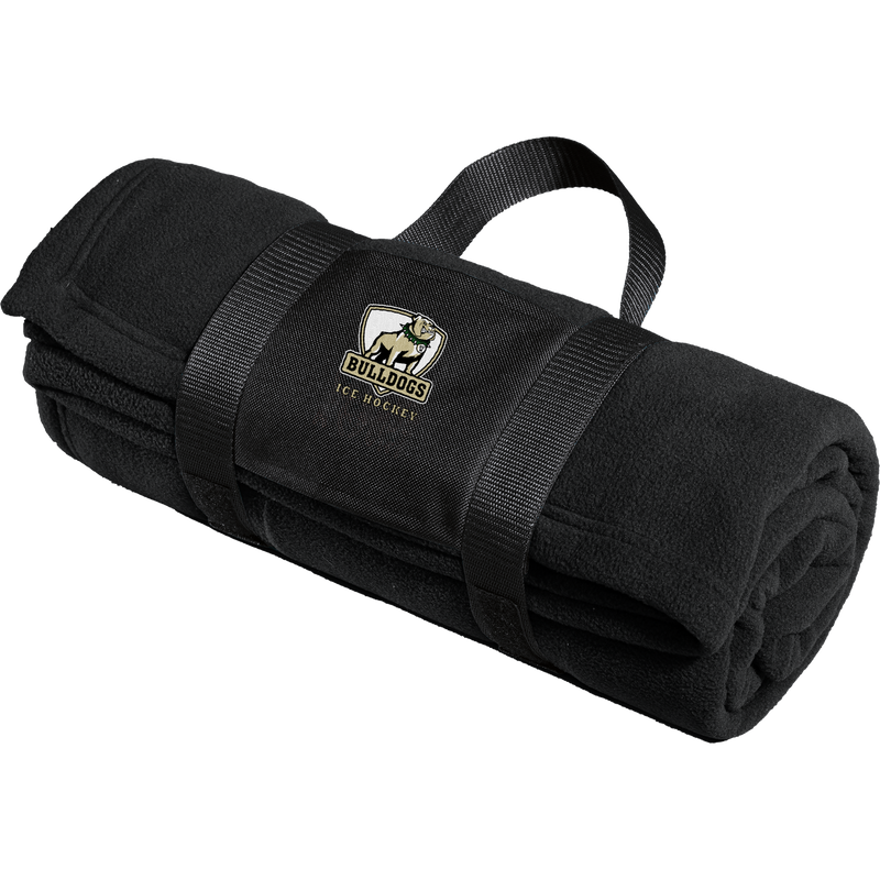 HVM Bulldogs Fleece Blanket with Carrying Strap