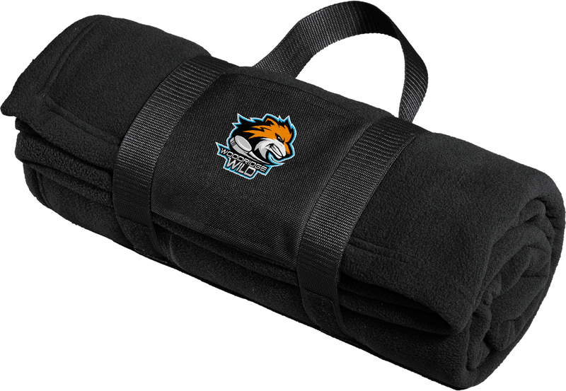 Woodridge Wild Fleece Blanket with Carrying Strap