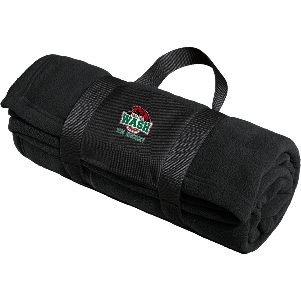 Wash U Fleece Blanket with Carrying Strap