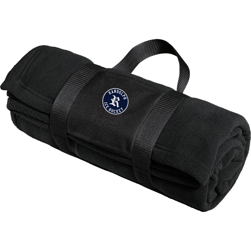 Randolph Hockey Fleece Blanket with Carrying Strap