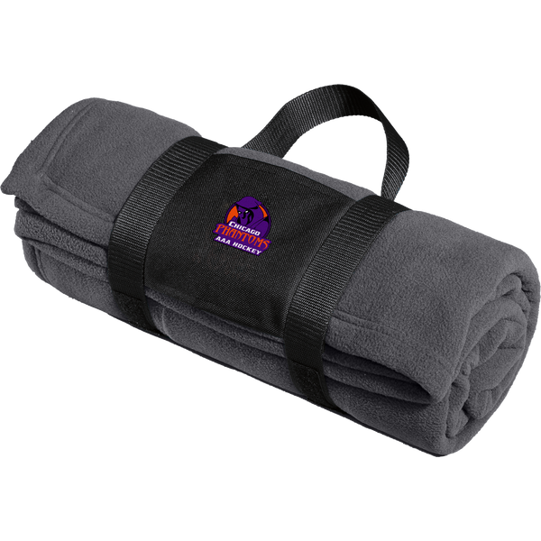 Chicago Phantoms Fleece Blanket with Carrying Strap