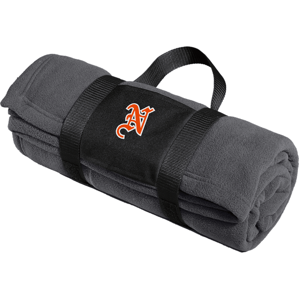 Midd North Hockey Fleece Blanket with Carrying Strap