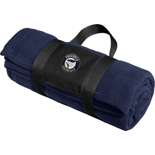 FRC Freehold Colonials Fleece Blanket with Carrying Strap