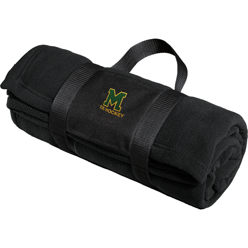 HVM Montgomery Fleece Blanket with Carrying Strap