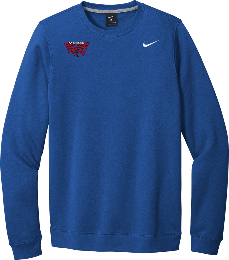 York Devils Nike Club Fleece Crew