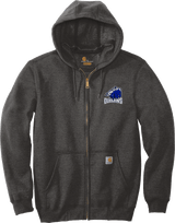 Brandywine Outlaws Carhartt Midweight Hooded Zip-Front Sweatshirt