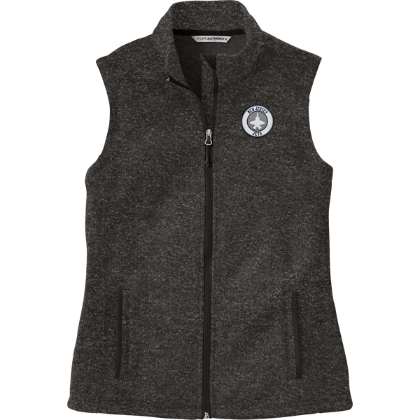 NJ Jets Ladies Sweater Fleece Vest