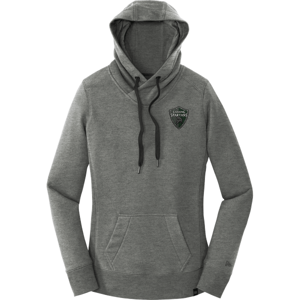 Lansing Spartans New Era Ladies French Terry Pullover Hoodie