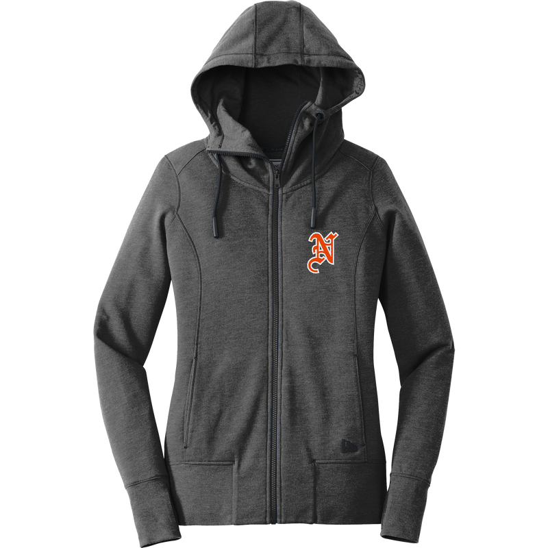 Midd North Hockey New Era Ladies Tri-Blend Fleece Full-Zip Hoodie