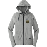 NJ Raiders New Era Ladies Tri-Blend Fleece Full-Zip Hoodie