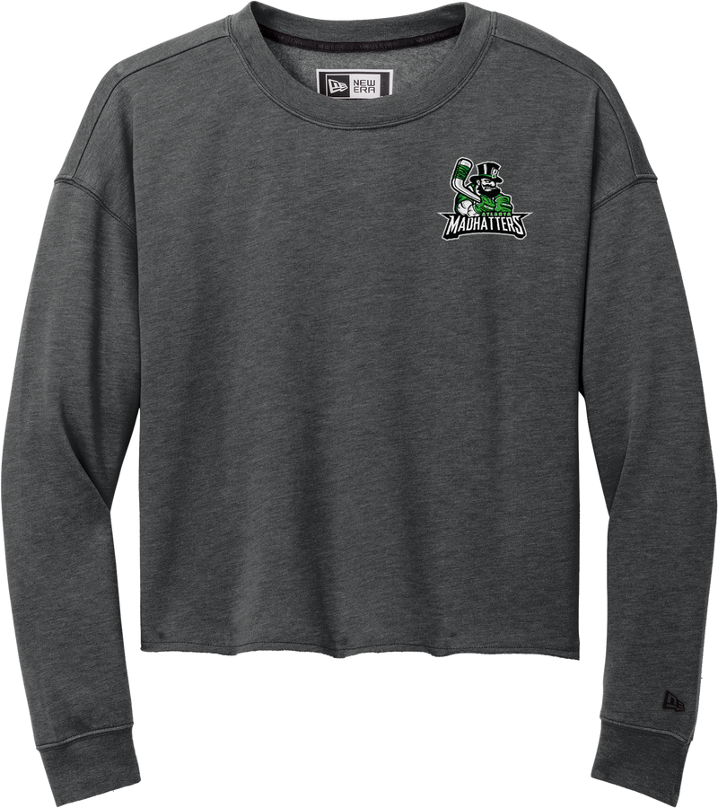 Atlanta Madhatters New Era Ladies Tri-Blend Fleece Crop Crew