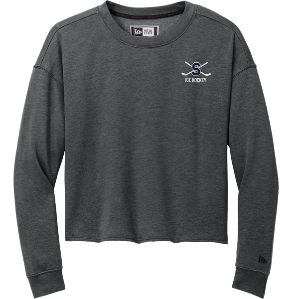 Midd South Hockey New Era Ladies Tri-Blend Fleece Crop Crew