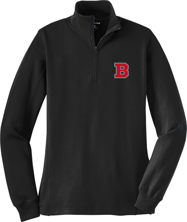 CT Bobcats Ladies 1/4-Zip Sweatshirt