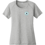 Lab Vikings Ladies PosiCharge Tri-Blend Wicking Scoop Neck Raglan Tee