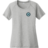 Lab Vikings Ladies PosiCharge Tri-Blend Wicking Scoop Neck Raglan Tee