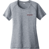 Prestige Stars Ladies PosiCharge Tri-Blend Wicking Scoop Neck Raglan Tee