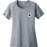 North Park Hockey Ladies PosiCharge Tri-Blend Wicking Scoop Neck Raglan Tee