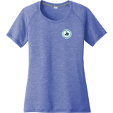 Lab Vikings Ladies PosiCharge Tri-Blend Wicking Scoop Neck Raglan Tee