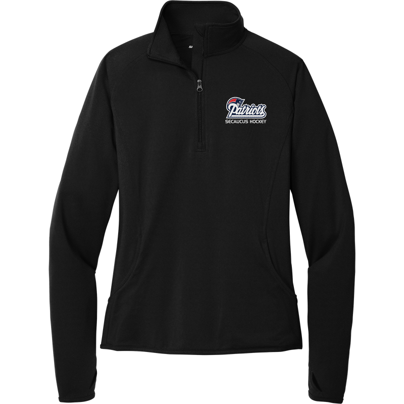 Secaucus Patriots Ladies Sport-Wick Stretch 1/4-Zip Pullover