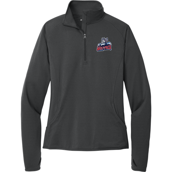 CT Wolfpack South Ladies Sport-Wick Stretch 1/4-Zip Pullover