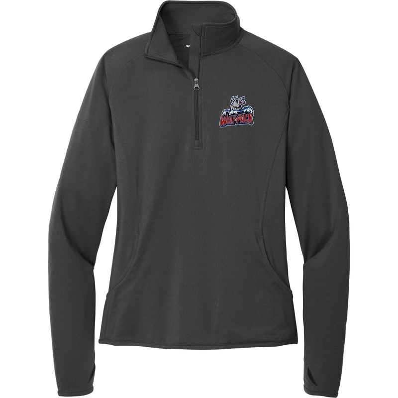 Hartford Jr. Wolfpack Ladies Sport-Wick Stretch 1/4-Zip Pullover