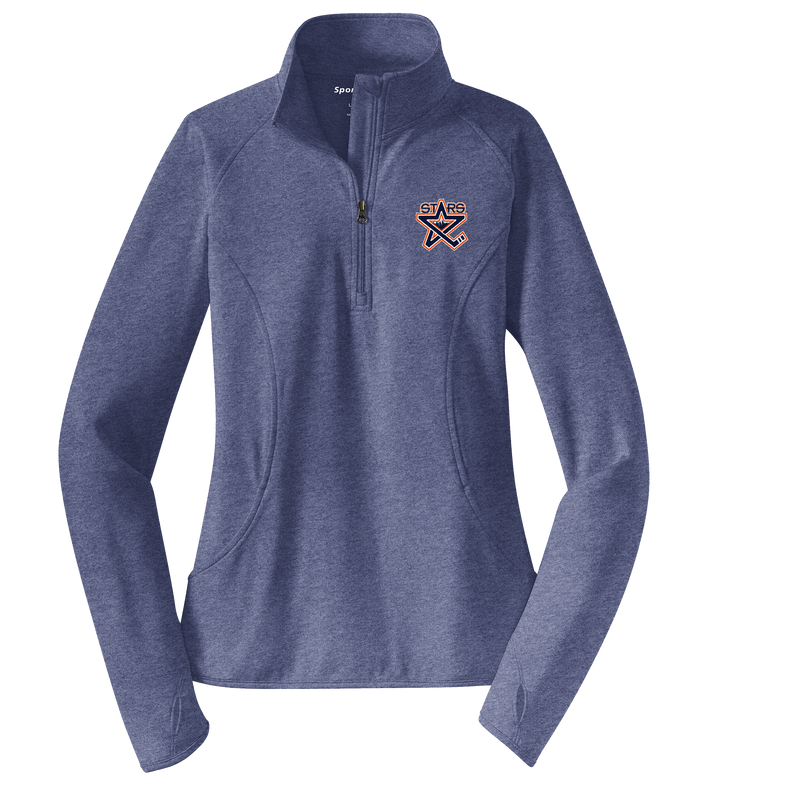 NY Stars Ladies Sport-Wick Stretch 1/4-Zip Pullover