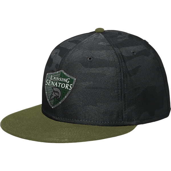 Lansing Senators New Era Camo Flat Bill Snapback Cap