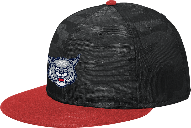 CT Bobcats New Era Camo Flat Bill Snapback Cap