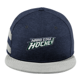 Hard Edge Hockey New Era Shadow Heather Striped Flat Bill Snapback Cap