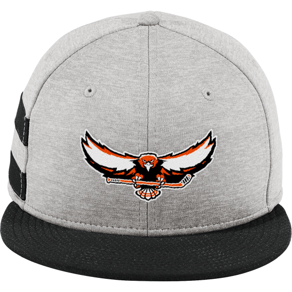 Orange County West New Era Shadow Heather Striped Flat Bill Snapback Cap