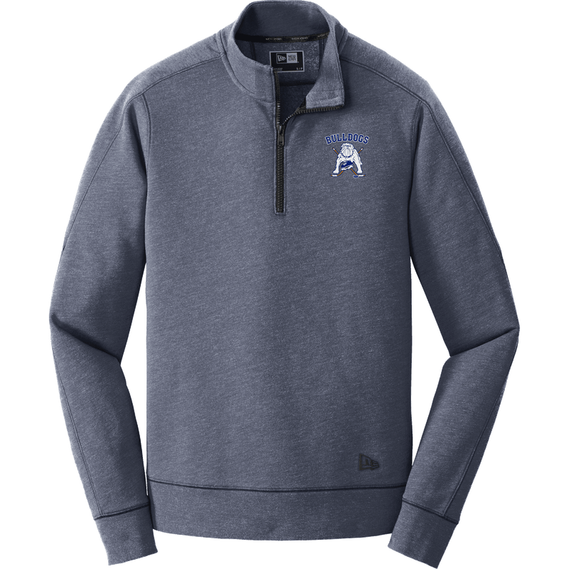 Chicago Bulldogs New Era Tri-Blend Fleece 1/4-Zip Pullover