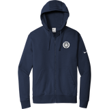 NJ Jets Nike Club Fleece Sleeve Swoosh Full-Zip Hoodie