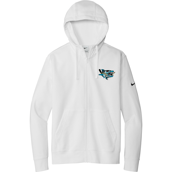 Boca Barracudas Nike Club Fleece Sleeve Swoosh Full-Zip Hoodie