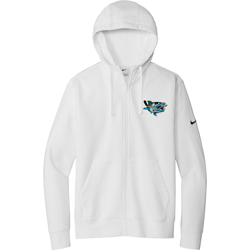 Boca Barracudas Nike Club Fleece Sleeve Swoosh Full-Zip Hoodie