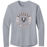 Scary Badgers Women's Cotton Relaxed Long Sleeve Tee