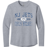 NJ Jets Girls - Women's Cotton Relaxed Long Sleeve Tee