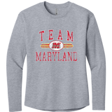 Team Maryland Women's Cotton Relaxed Long Sleeve Tee