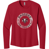 Scary Badgers Women's Cotton Relaxed Long Sleeve Tee