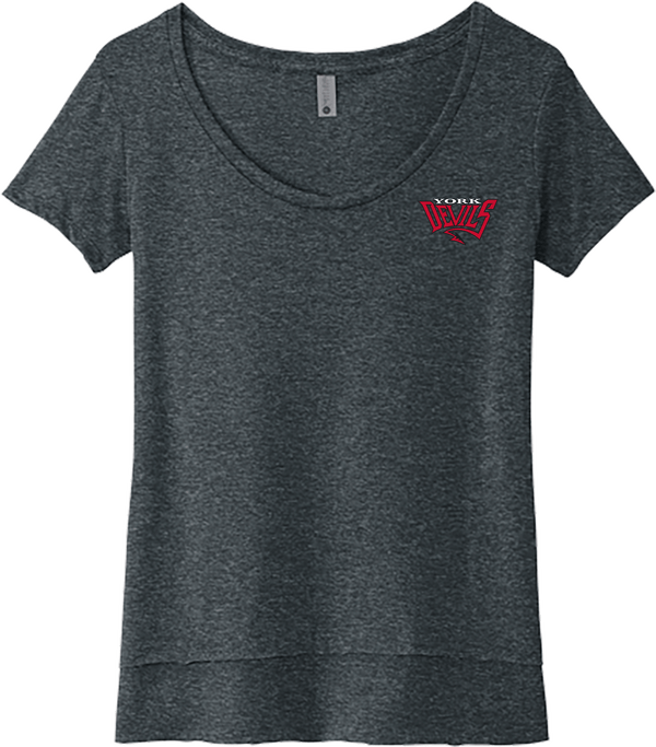 York Devils Womens Festival Scoop Neck Tee