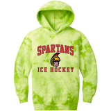 Seacoast Spartans (Ice Hockey) Youth Crystal Tie-Dye Pullover Hoodie
