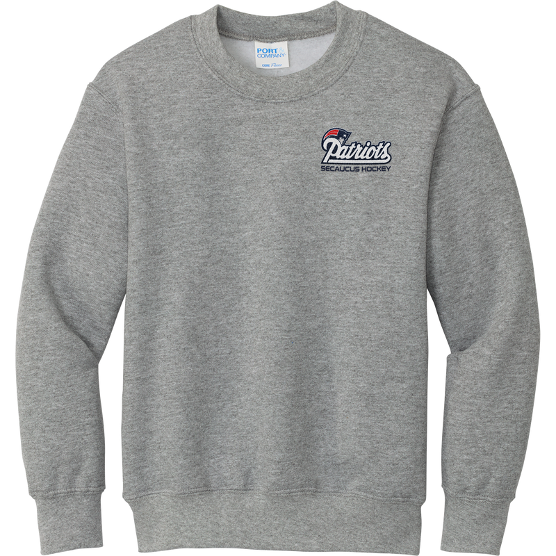 Secaucus Patriots Youth Core Fleece Crewneck Sweatshirt