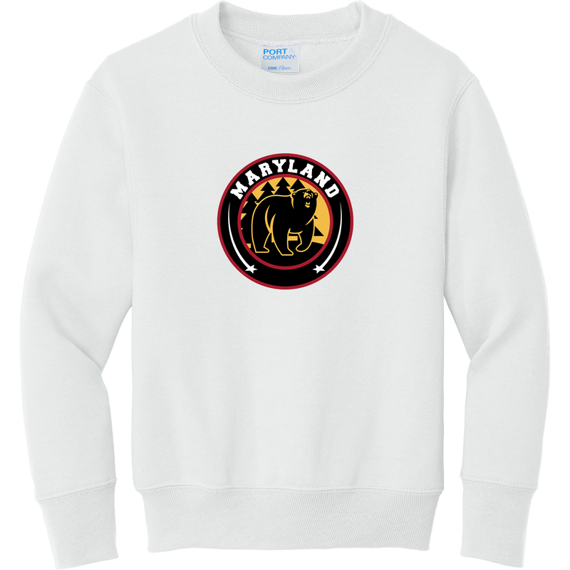 Maryland Black Bears Youth Core Fleece Crewneck Sweatshirt