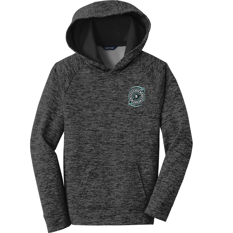 Brooklyn Aviators Youth PosiCharge Electric Heather Fleece Hooded Pullover