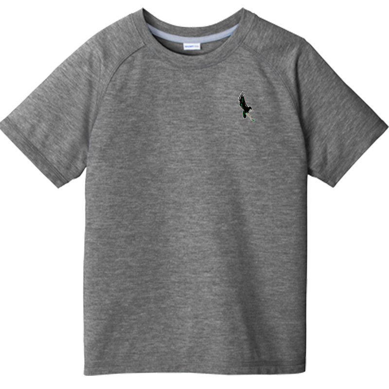 Wilmington Nighthawks Youth PosiCharge Tri-Blend Wicking Raglan Tee