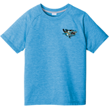 Boca Barracudas Youth PosiCharge Tri-Blend Wicking Raglan Tee