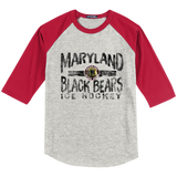 Maryland Black Bears Youth Colorblock Raglan Jersey